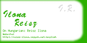 ilona reisz business card